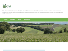 Tablet Screenshot of european-agronomy.org
